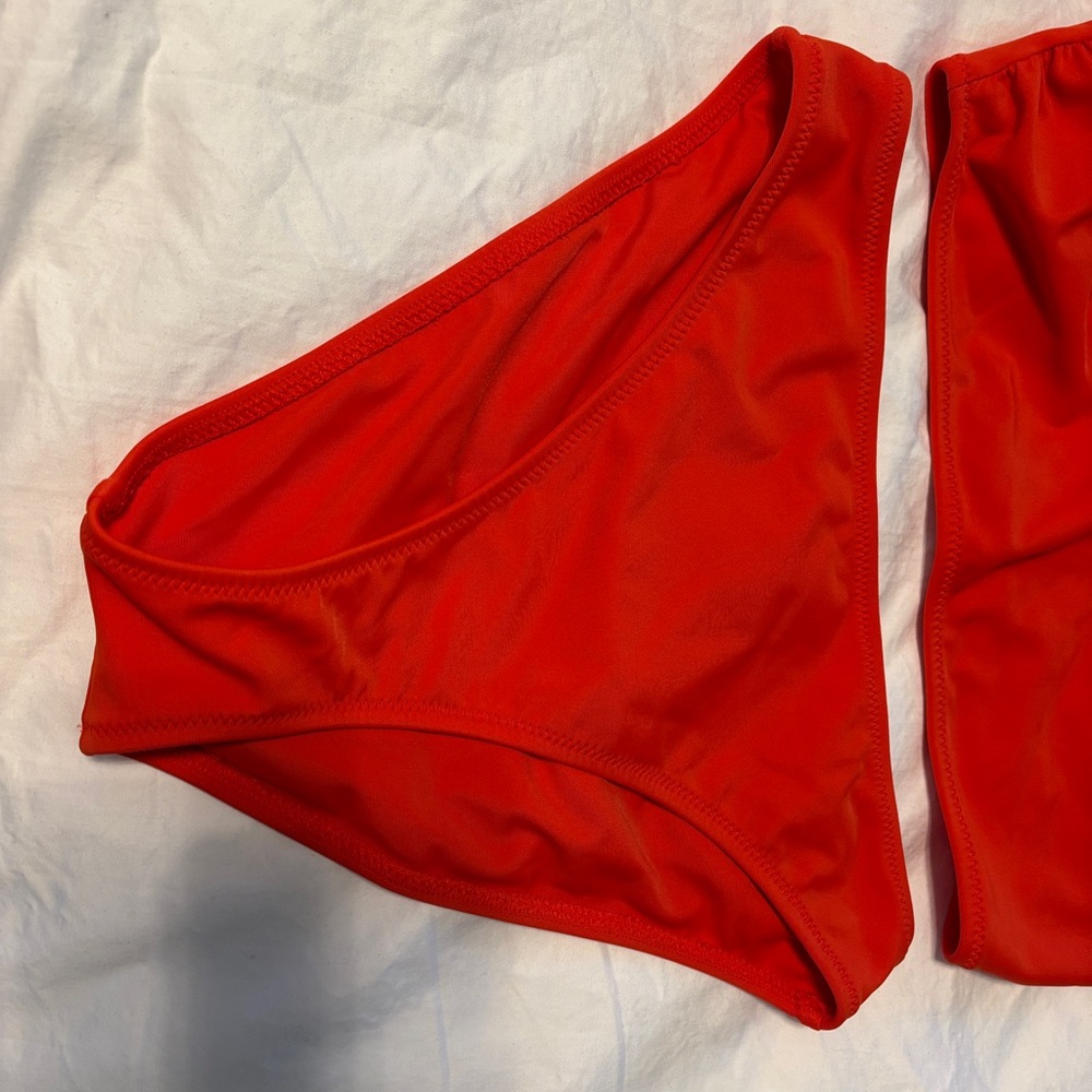 Solid & Striped Red Asymmetrical Bikini - image 3